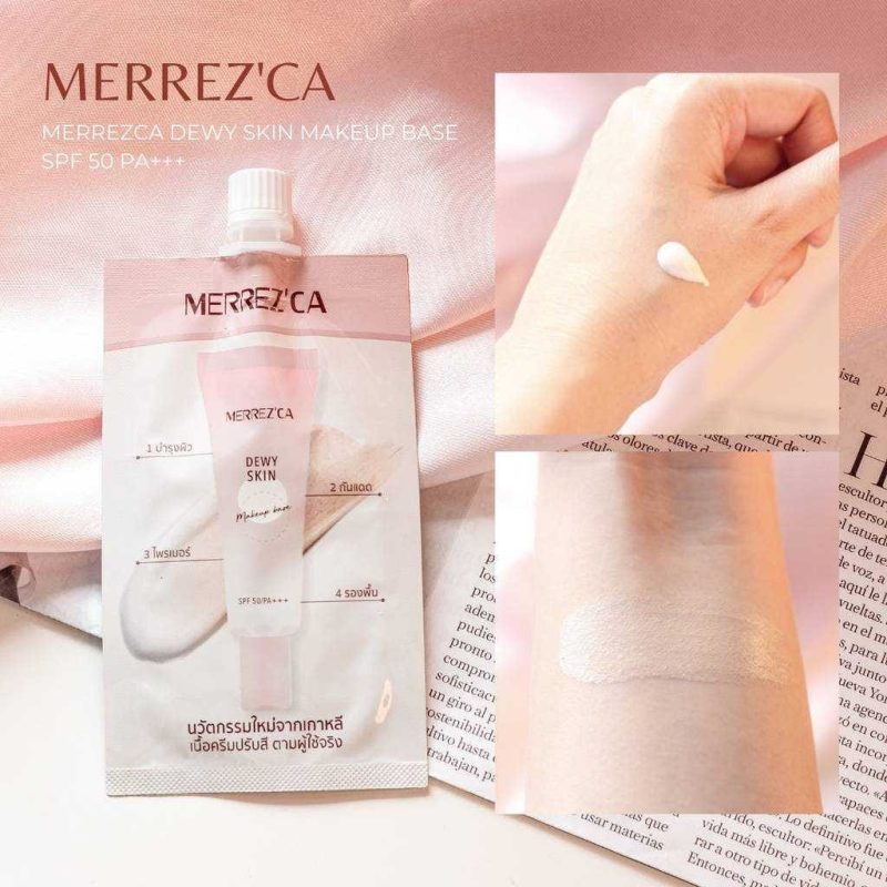 Merrez'ca เมอร์เรซกา ดิวอี้ สกิน เมคอัพ เบส SPF50 PA+++ 5 มล. - Image 3