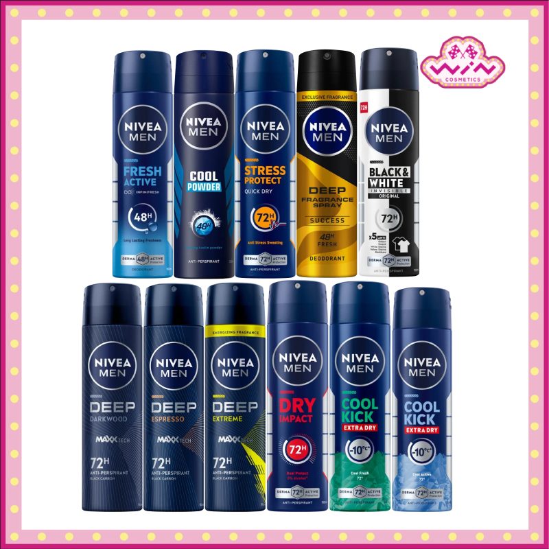 Nivea นีเวีย เมน สเปรย์ระงับกลิ่นกาย สำหรับผู้ชาย 50 มล./150 มล.