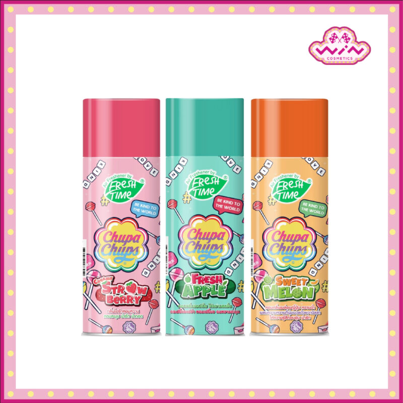 Chupa Chups จูปา จุ๊ปส์ สเปรย์ปรับอากาศเฟรชไทม์ กลิ่นผลไม้ หอมละมุน ขนาด 450 มล.