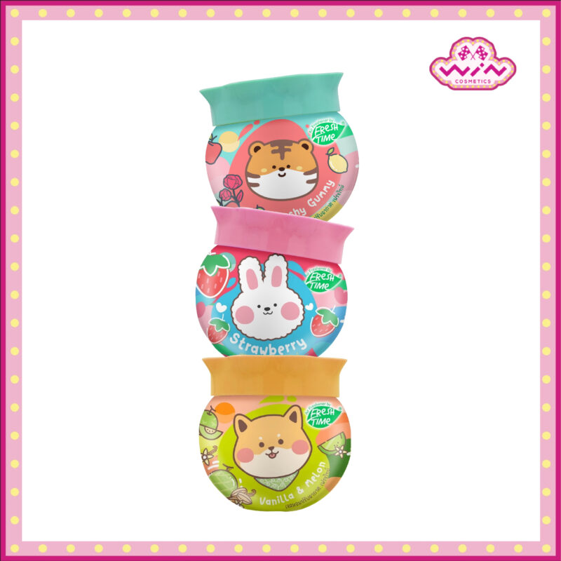 Fresh Time เฟรชไทม์ เจลหอมปรับอากาศ ขนาด 155 กรัม มี 3 กลิ่น