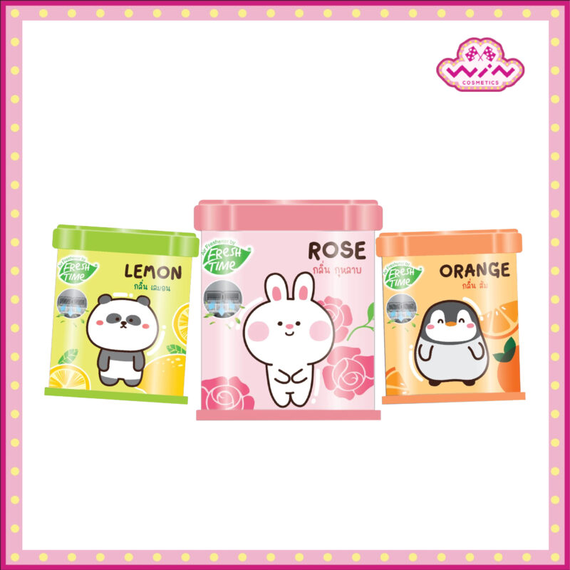 Fresh Time เฟรชไทม์ เจลน้ำหอมปรับอากาศ น้ำหอมในบ้าน ดับกลิ่นไม่พึงประสงค์ 70 กรัม