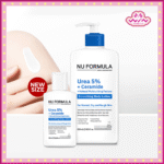 NU FORMULA นู ฟอร์มูล่า ยูเรีย5%+เซราไมด์+เนเชอรัล มอยซ์เจอไรซิ่ง แฟคเตอร์ส สมูธติ้ง บอดี้ โลชั่นเนื้อบางเบาเพื่อผิวแห้งกร้าน