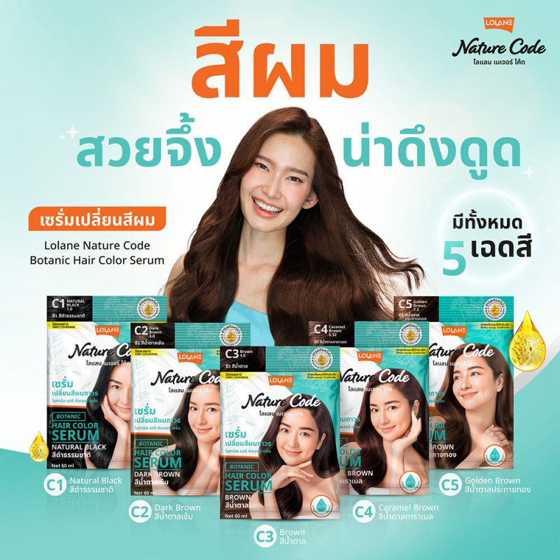 Lolane โลแลน เนเจอร์โค้ด โบทานิค แฮร์ คัลเลอร์ เซรั่ม 60 มล. ทุกเฉดสี - Image 7