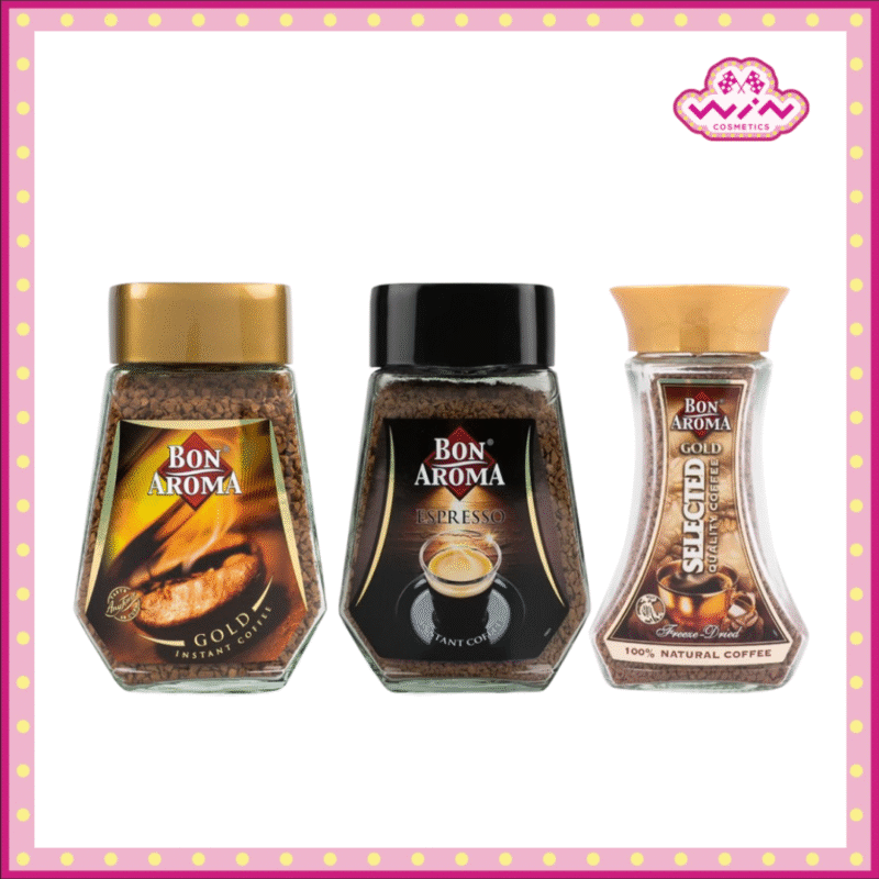 Bon Aroma บอน อโรมา กาแฟสำเร็จรูป 100 กรัม ผ่านกรรมวิธีฟรีซดราย