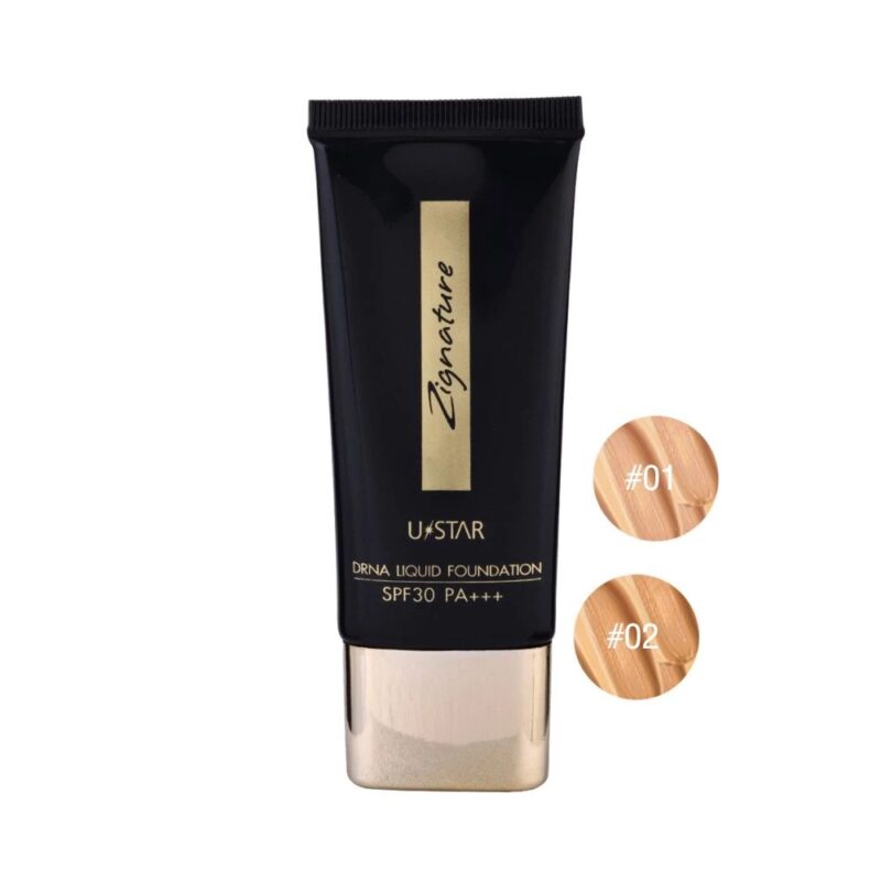 Ustar Zignature DRNA Liquid Foundation SPF30 PA+++ 30 มล. รองพื้นชนิดน้ำ - Image 2