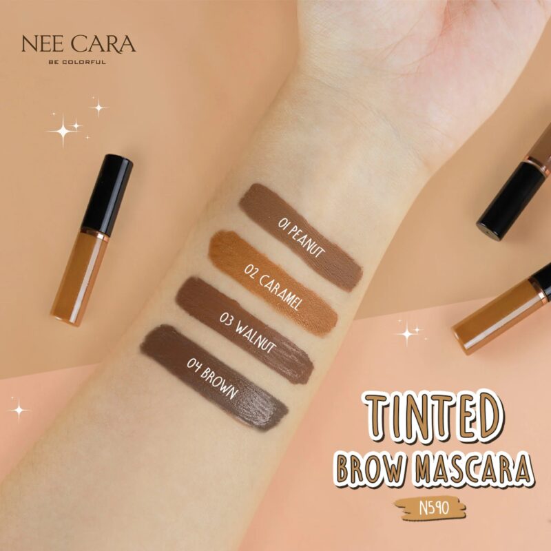 Nee Cara นีคาร่า บี คัลเลอร์ฟูล ทินท์ บราวน์ มาสคาร่า 4.5 กรัม - Image 3