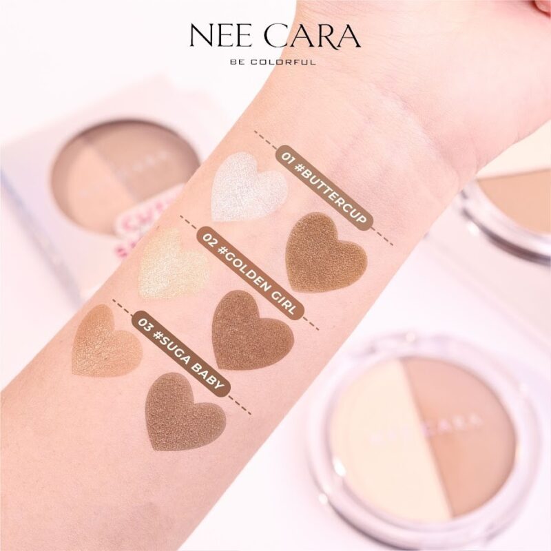 Nee Cara นีคาร่า บี คัลเลอร์ฟูล คิวตี้ เฉดดิ้ง พาวเดอร์ 4 กรัม