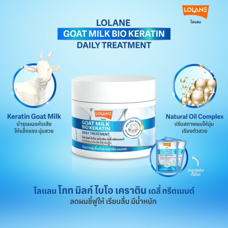 Lolane โลแลน เนทูร่า เดลี่ ทรีตเมนต์ 250 กรัม บำรุงผม - Image 3