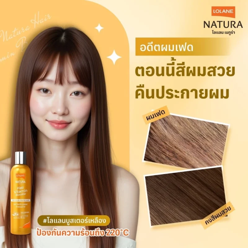 Lolane โลแลน เนทูร่าแฮร์ ไวตามิน บูสเตอร์ ทุกขนาด (250 มล. / 100 มล.) - Image 5