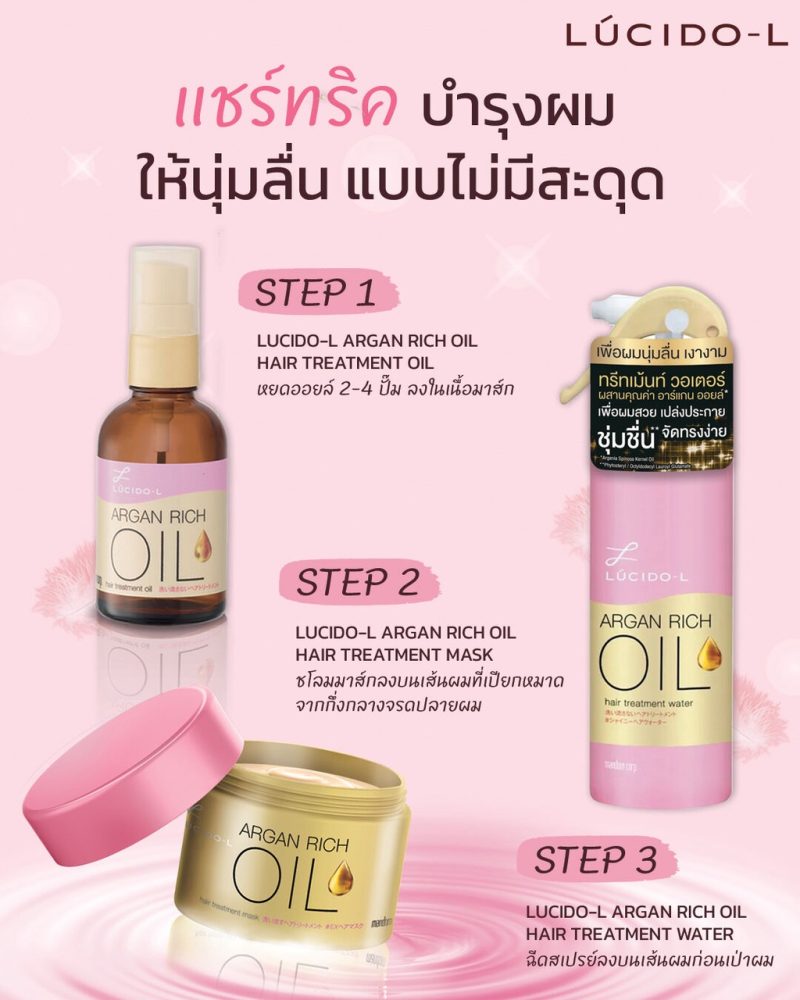 Lucido-L ลูซิโด-แอล แฮร์ ทรีทเม้นท์ วอเตอร์ 170 มล. ทรีทเมนต์บำรุงผมชนิดไม่ต้องล้างออก - Image 2