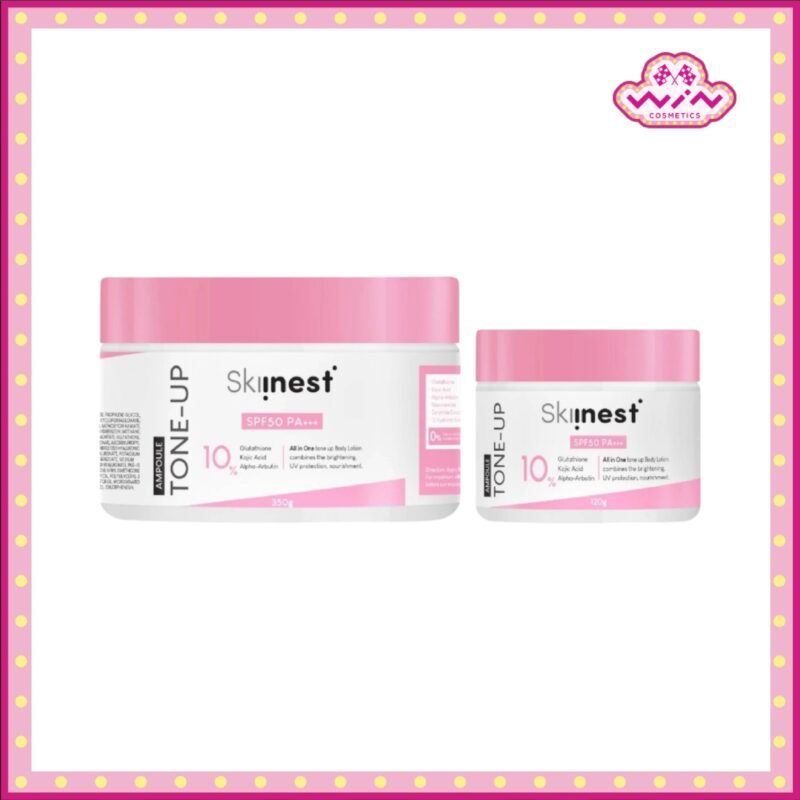 Skiinest สกินเนส อัลตร้า ไบร์ท พิงค์ โทนอัพ แอมพูล บอดี้ โลชั่น SPF50
