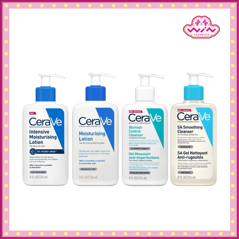Cerave เซราวี คลีนเซอร์ 236 มล. เจลโฟมทำความสะอาดผิวหน้าสำหรับผิวเป็นสิวง่าย
