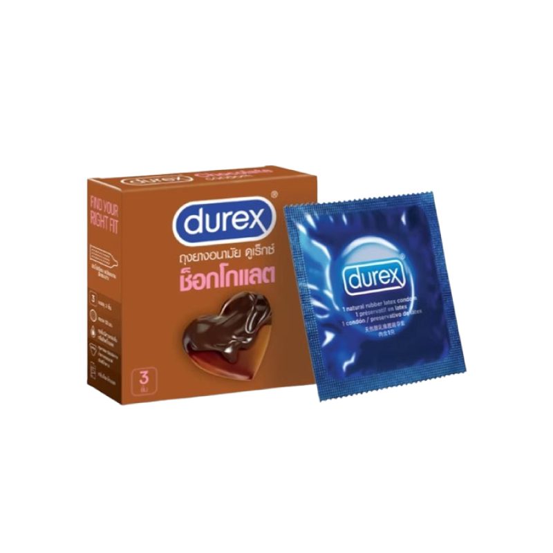 Durex ดูเร็กซ์ ถุงยางอนามัย กลิ่นช็อกโกแลต