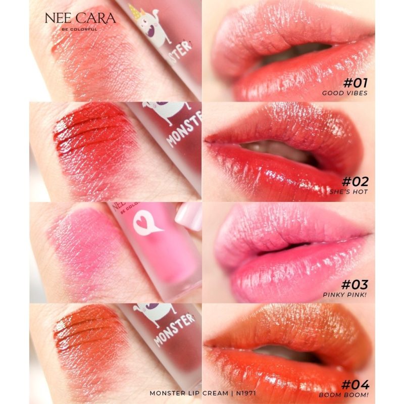 Nee Cara นีคาร่า บี คัลเลอร์ฟูล มอนสเตอร์ ลิป ครีม 3.8 กรัม