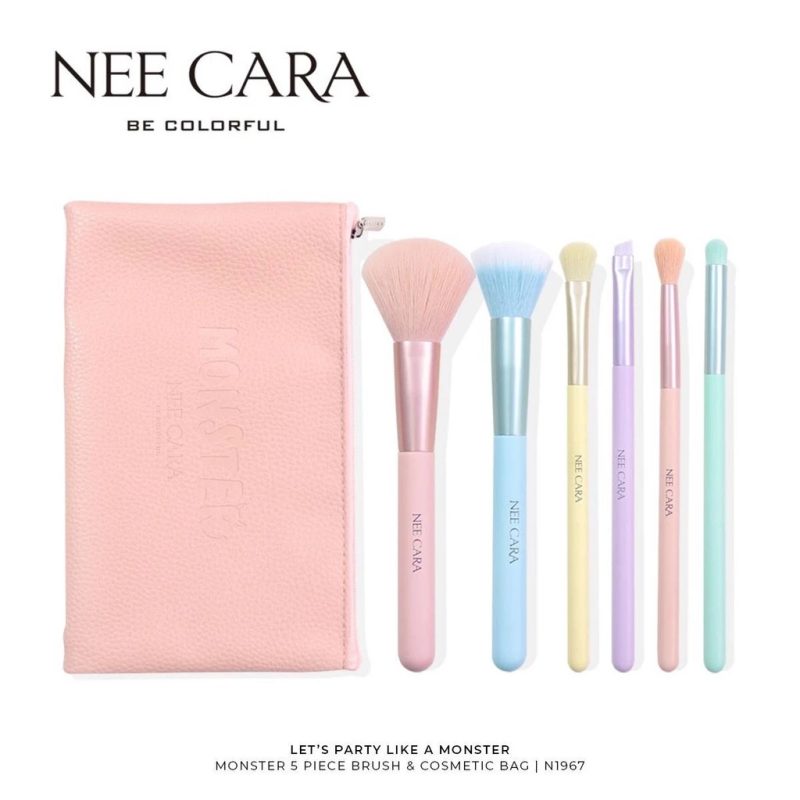 Nee Cara นีคาร่า บี คัลเลอร์ฟูล ผลิตภัณฑ์ชุดแปรงแต่งหน้า - Image 2