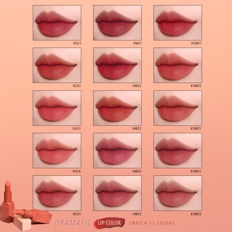 Merrez'ca เมอร์เรซกา ดรามาติค ลิป คัลเลอร์ 3.5 กรัม