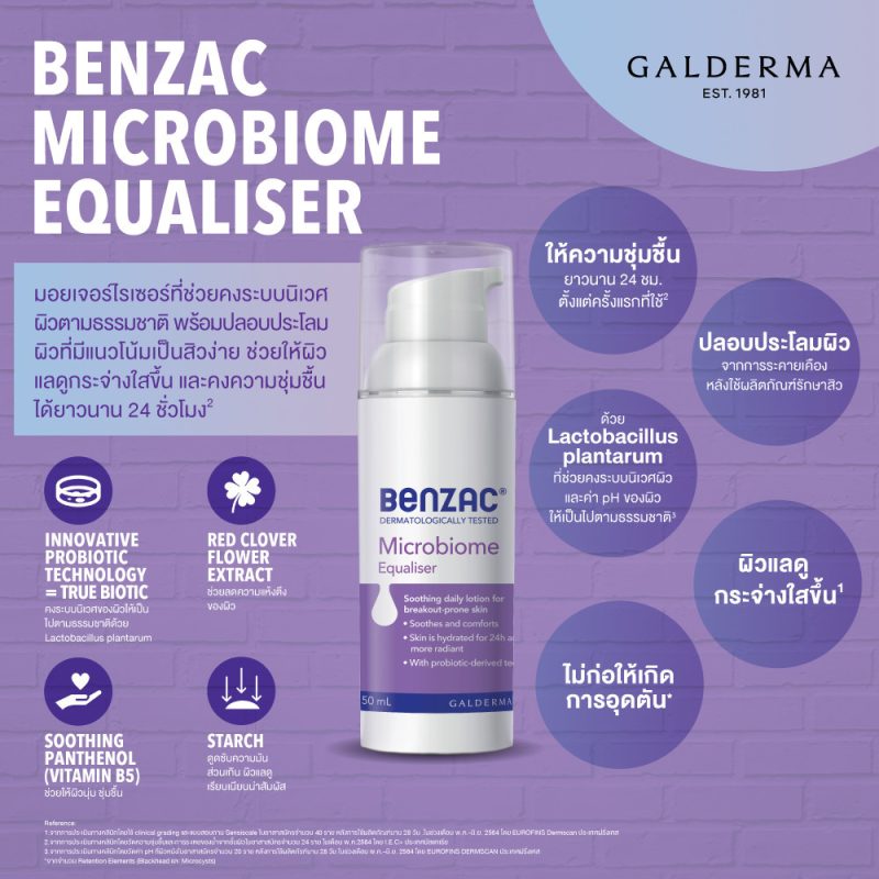 Benzac เบนแซค ไมโครไบโอม อีควอไลเซอร์ 50 มล.