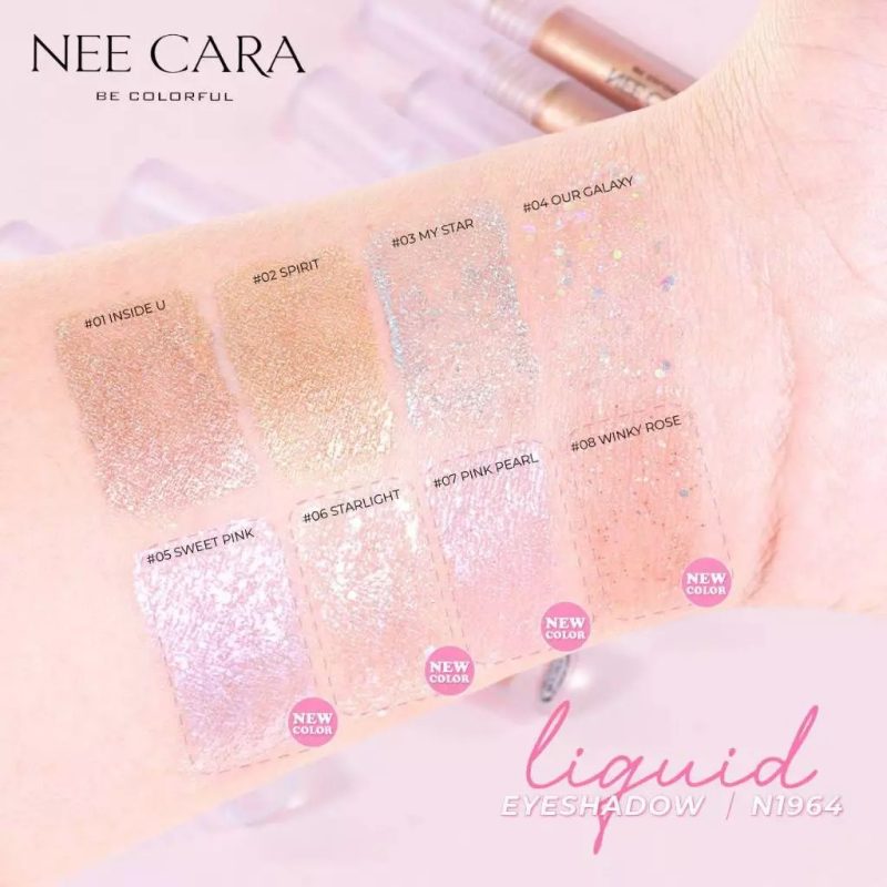 Nee Cara นีคาร่า บี คัลเลอร์ฟูล มอนสเตอร์ ลิควิด อายแชโดว์ 2.5 กรัม #02