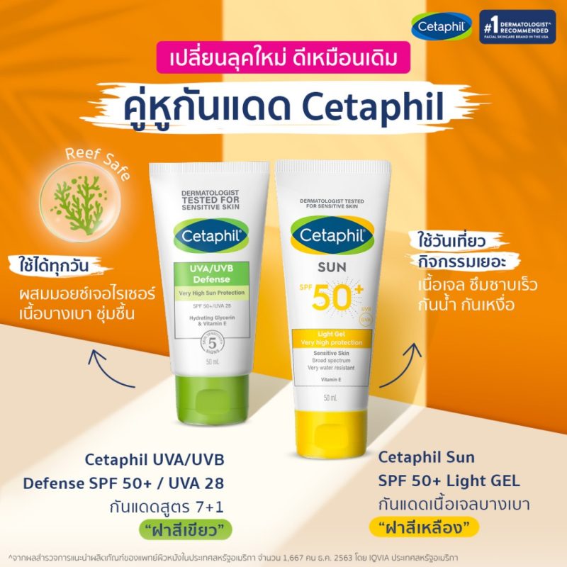 Cetaphil เซตาฟิล ซัน SPF50+ ไลท์เจล 50 มล.