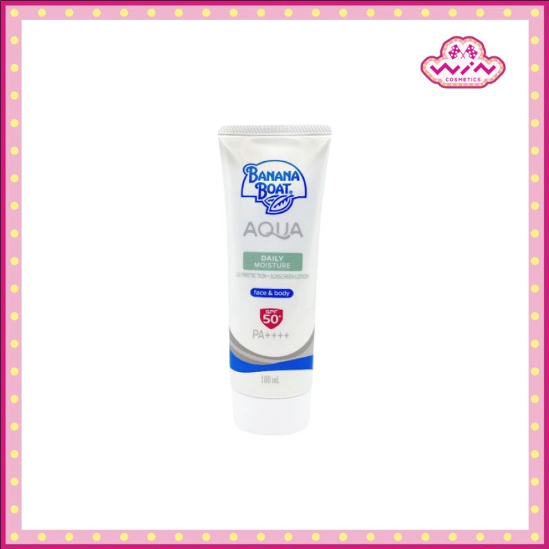 Banana Boat บานาน่า โบ๊ท อควาเดลี่ ซันสกรีนโลชั่น เฟซแอนด์บอดี SPF50+PA++++ 100 มล.