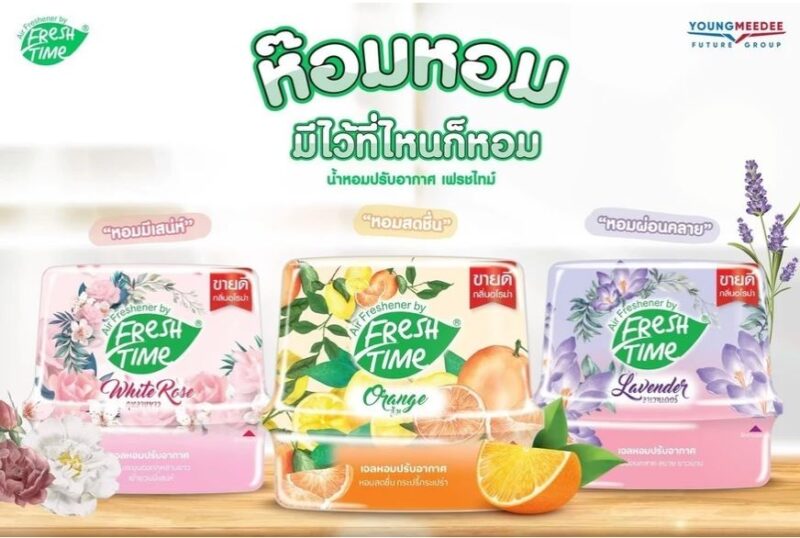FreshTime เฟรชไทม์ เจลหอมปรับอากาศ น้ำหอมปรับอากาศ น้ำหอมดับกลิ่น  180 กรัม - Image 3