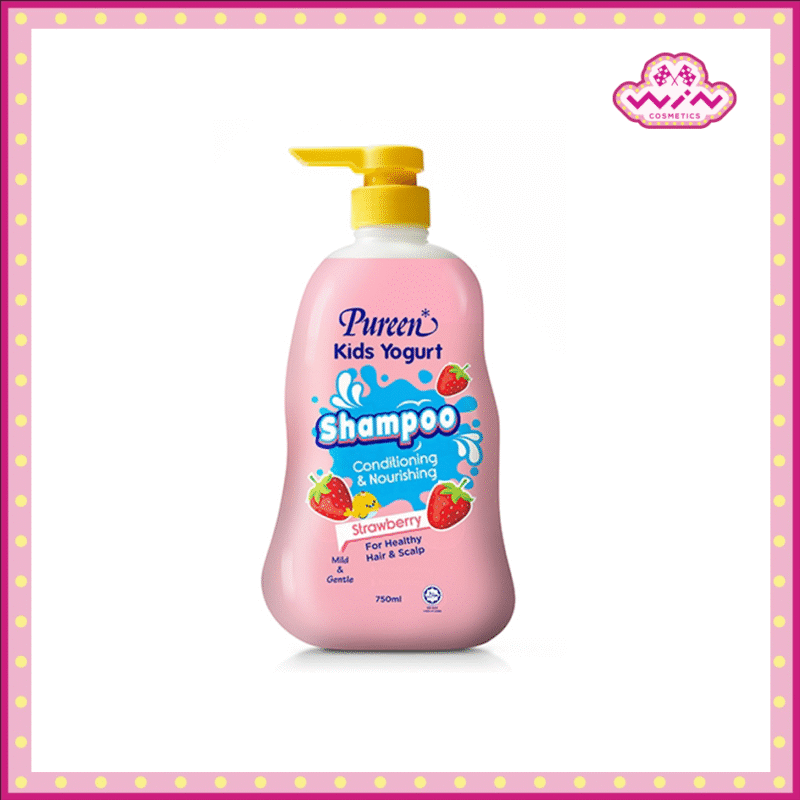 Pureen เพียวรีน คิดส์โยเกิร์ต แชมพู กลิ่นสตรอเบอรี่ 750 มล.