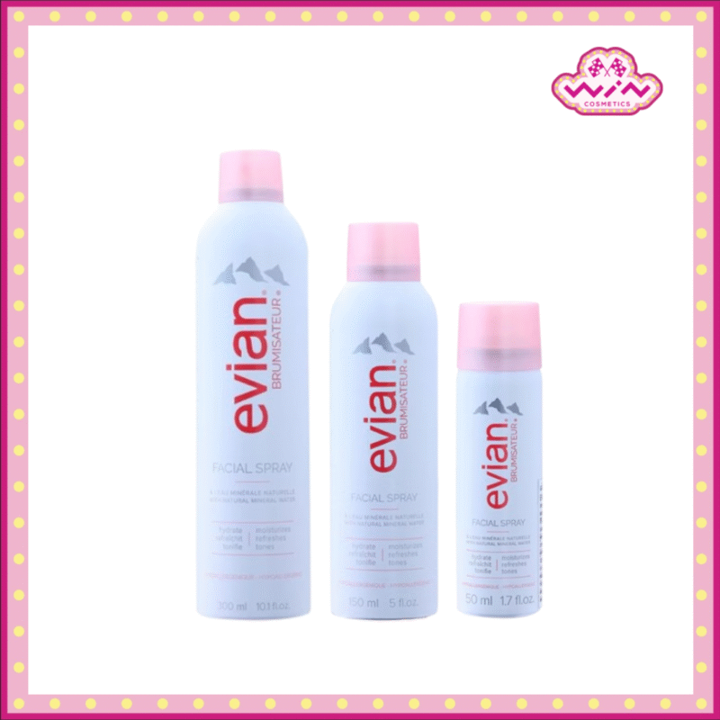 Evian เอเวียง บรูมิสเทอร์ เฟเชียล สเปรย์ น้ำแร่ 50-300 มล. สเปรย์น้ำแร่ จากเทือกเขาแอลป์
