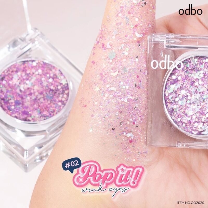 odbo โอดีบีโอ ป๊อป อิท วิ้ง อายส์ 1.8 กรัม อายแชโดว์กลิตเตอร์ - Image 4