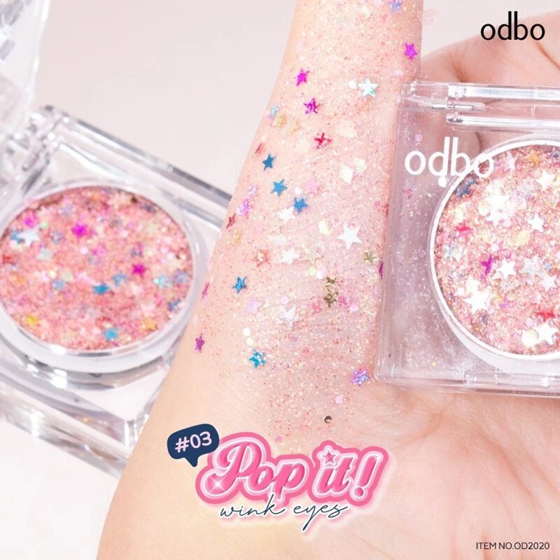 odbo โอดีบีโอ ป๊อป อิท วิ้ง อายส์ 1.8 กรัม อายแชโดว์กลิตเตอร์ - Image 5