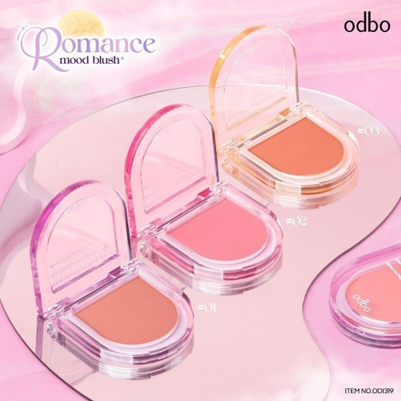 Odbo Romance Mood Blush โอดีบี โอโรแมนซ์ มู้ด บลัช 2.8 กรัม บลัชออน - Image 3