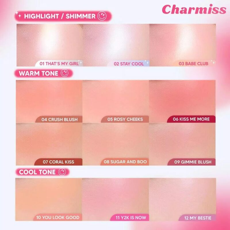 Charmiss ชาร์มิส โกลว์เฟรนด์ โมจิ บลัช ออน 3.5 กรัม - Image 5