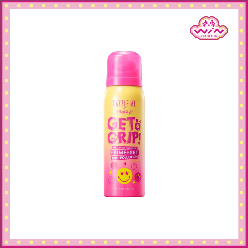 DAZZLE ME แดซเซิล มี GET A GRIP สเปรย์เซ็ตเมคอัพ ไพรม์+เซ็ต แอนตี้โพลูชั่น 50 มล
