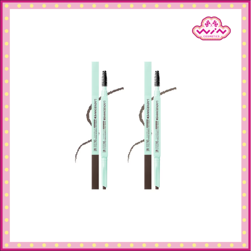DAZZLE ME แดซเซิล มี Lock & Shape! Super Stay Eyebrow Pencil ดินสอเขียนคิ้วรูปทรงหกเหลี่ยม