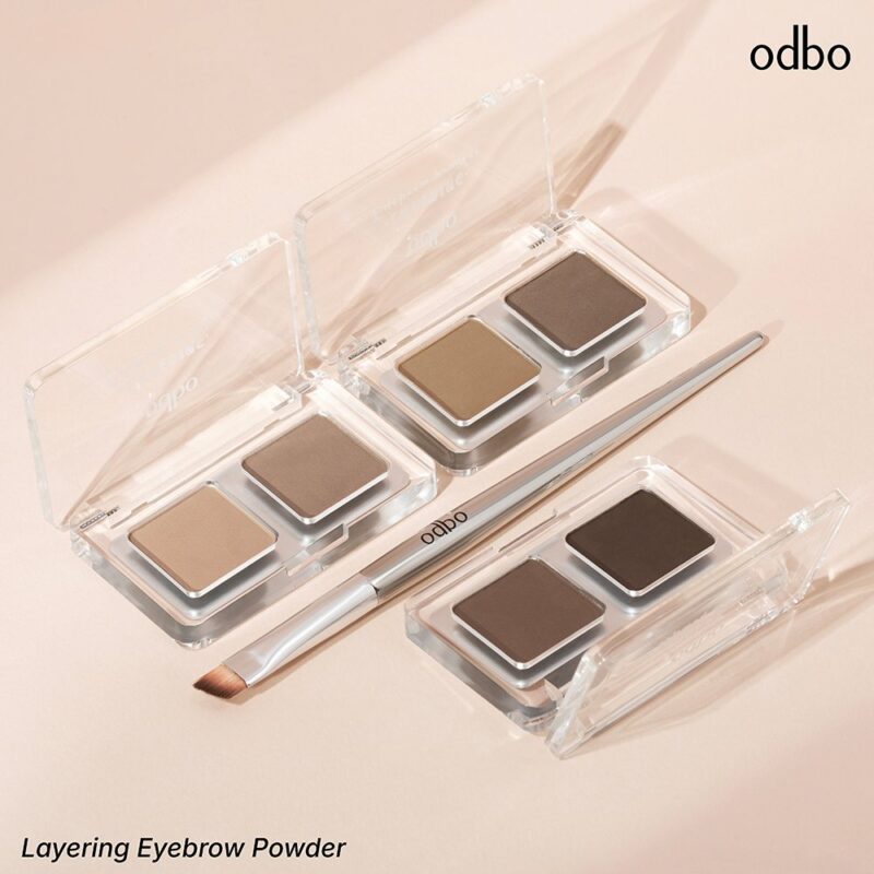 odbo โอดีบีโอ เลเยอร์ริ่ง อายบราว พาวเดอร์ 2.6 กรัม พาเลทเขียนคิ้ว ชนิดฝุ่น - Image 4
