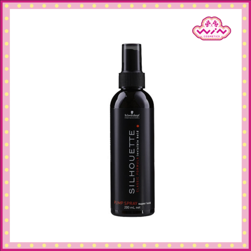 Schwarzkopf ชวาร์สคอฟ(Pro) ซีลูเอทท์ คลาสสิค ฟอร์มูล่า อินวิซิเบิล โฮลด์ ปั้ม สเปรย์ ซุปเปอร์ โฮลด์ 200 มล.