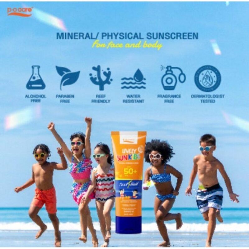 P.O. Care Lively Sunkids SPF50+ PA++++ พี โอ แคร์ ไลฟ์ลี่ ซันคิส 85 มล. กันแดดเด็ก สูตรผิวแพ้ง่าย - Image 3