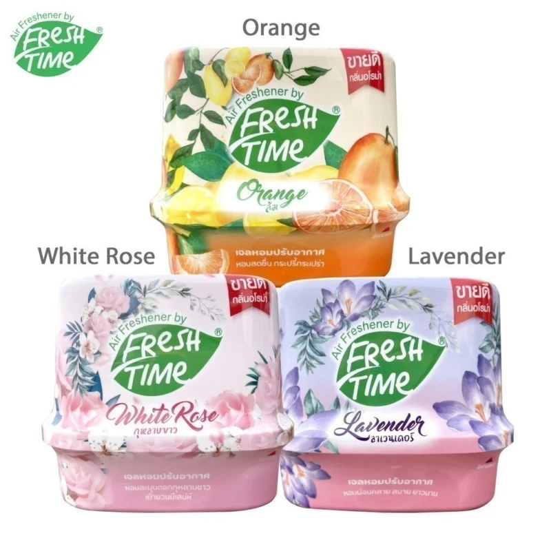 FreshTime เฟรชไทม์ เจลหอมปรับอากาศ น้ำหอมปรับอากาศ น้ำหอมดับกลิ่น  180 กรัม - Image 4