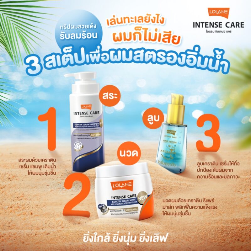 Lolane โลแลน อินเทนซ์แคร์ แฮร์เซรั่ม 10 มล./ 55 มล. เซรั่มบำรุงผม - Image 7