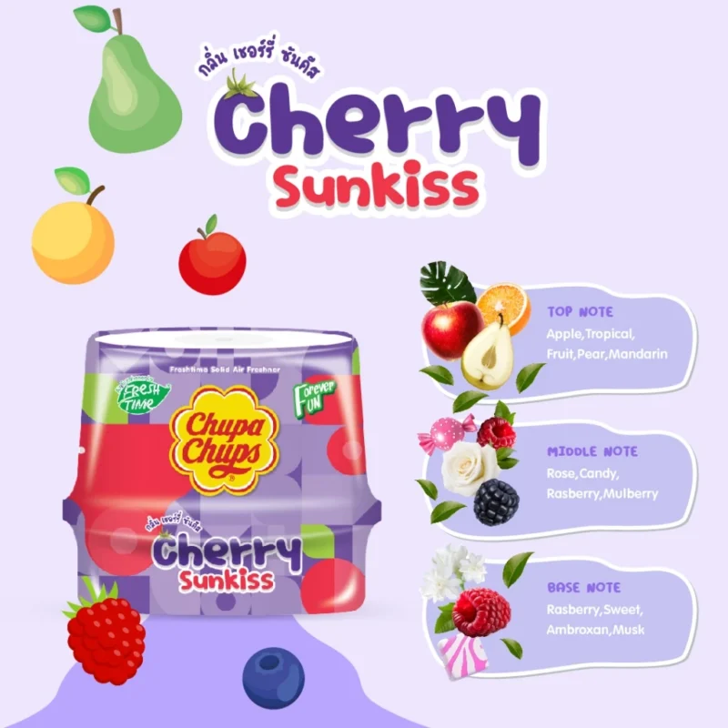 FreshTime X Chupa Chups เฟรชไทม์  จูปาจุ๊ปส์ เจลหอมปรับอากาศ 180 กรัม - Image 4