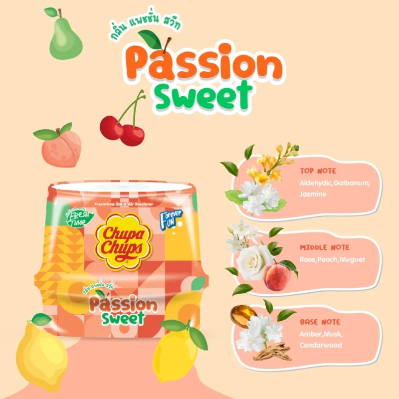 FreshTime X Chupa Chups เฟรชไทม์  จูปาจุ๊ปส์ เจลหอมปรับอากาศ 180 กรัม - Image 3