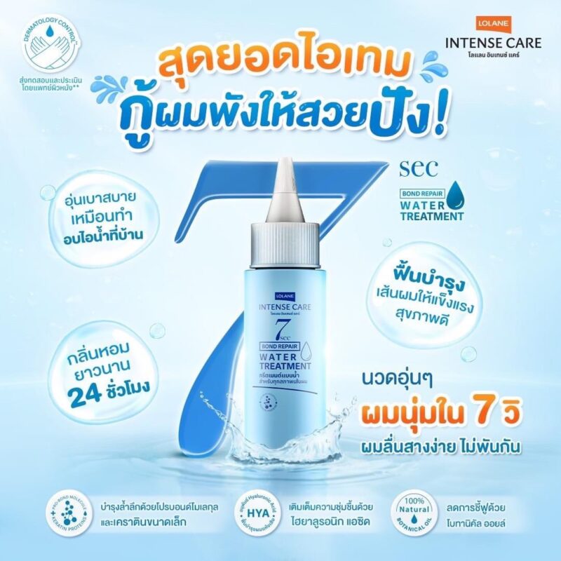 Lolane โลแลน อินเทนซ์ แคร์ บอนด์ รีแพร์ วอเตอร์ ทรีตเมนต์บำรุงผมแบบน้ำ (35 มล./160 มล. - Image 2