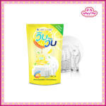 WIBWUB วิบวับ ดิชวอช เลมอน เฟรช น้ำยาล้างจาน 400 มล. แบบถุงเติม สะอาด ขจัดคราบมัน ดับกลิ่นคาว