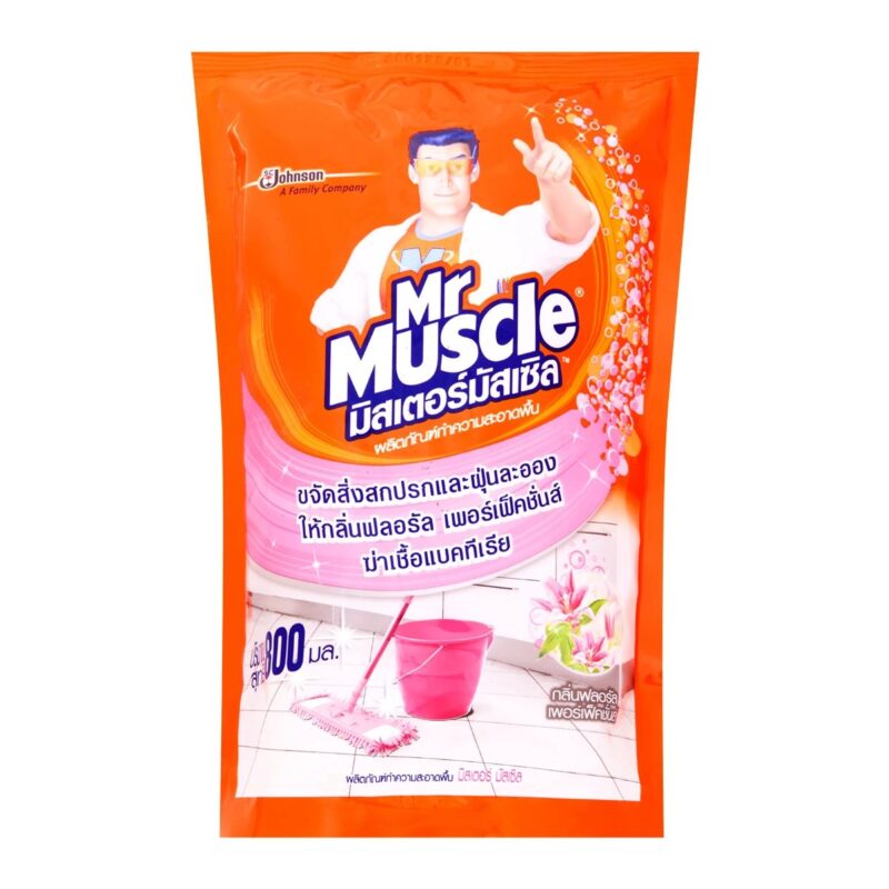 Mr Muscle มิสเตอร์มัสเซิล ผลิตภัณฑ์ทำความสะอาดพื้น 800 มล. แบบถุงเติม น้ำยาถูพื้น - Image 3