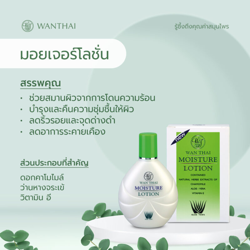 Wanthai ว่านไทย มอยซ์เจอร์โลชั่น 125 มล. บำรุงและคืนความชุ่มชื้นให้ผิว ลดเลือนริ้วรอยและจุดด่างดำ - Image 3