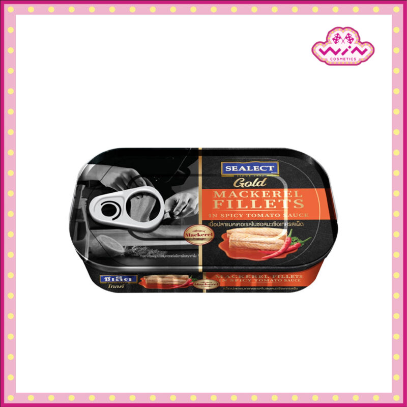 Sealect ซีเล็คโกลด์ เนื้อปลาแมคเคอเรลในซอสมะเขือเทศ รสเผ็ด 90 กรัม