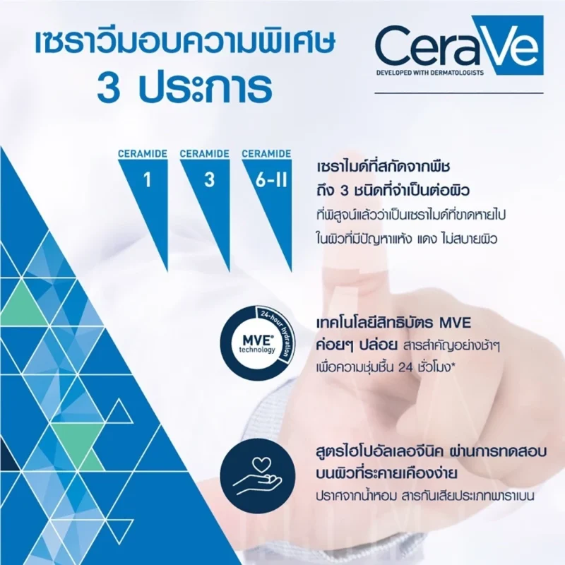 Cerave เซราวี รีแพร์เรทีฟ แฮนด์ ครีมบำรุงผิวมือ 50 มล. มือที่ดูนุ่ม เรียบเนียน ชุ่มชื้นยาวนาน - Image 5